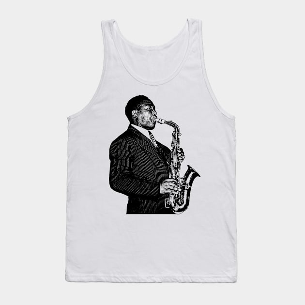 Charlie Parker Retro Tank Top by tykler